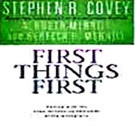 Cover of First things first 