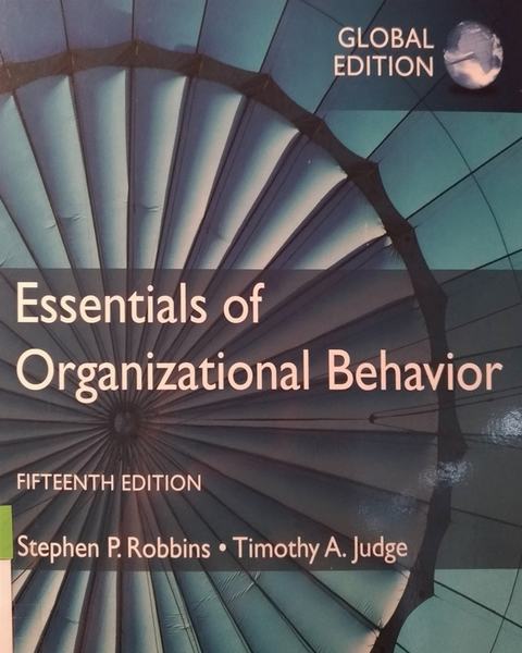 Cover of Essentials of organizational behavior