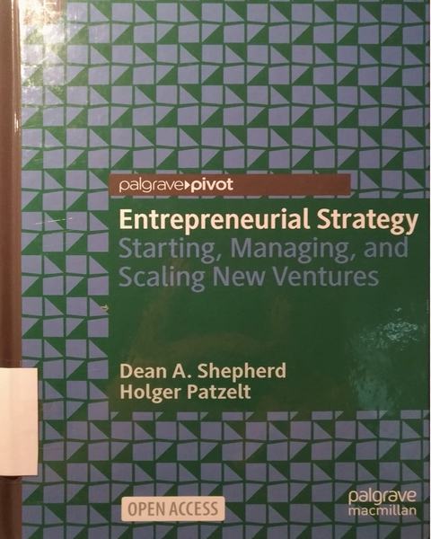Cover of Entrepreneurial strategy : starting, managing, and scaling new ventures